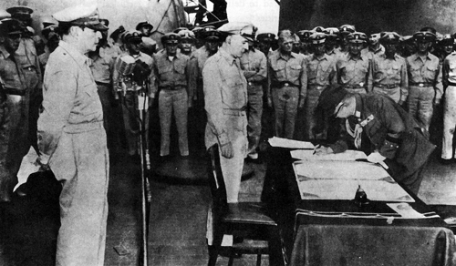 Plate No. 12, MacArthur takes the Surrender, 2 September 1945